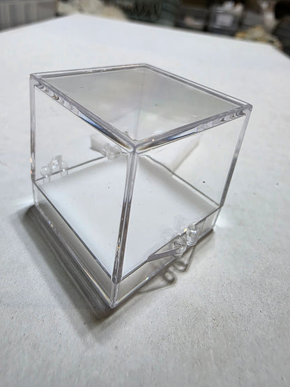 Square Acrylic Stands 1.2" 1/4" thick (Perky Box Size) White Gloss