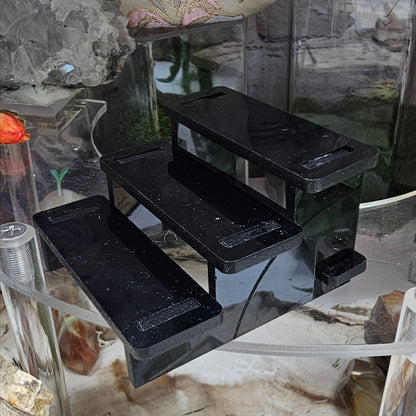 Plain Bleacher Stands Large Black