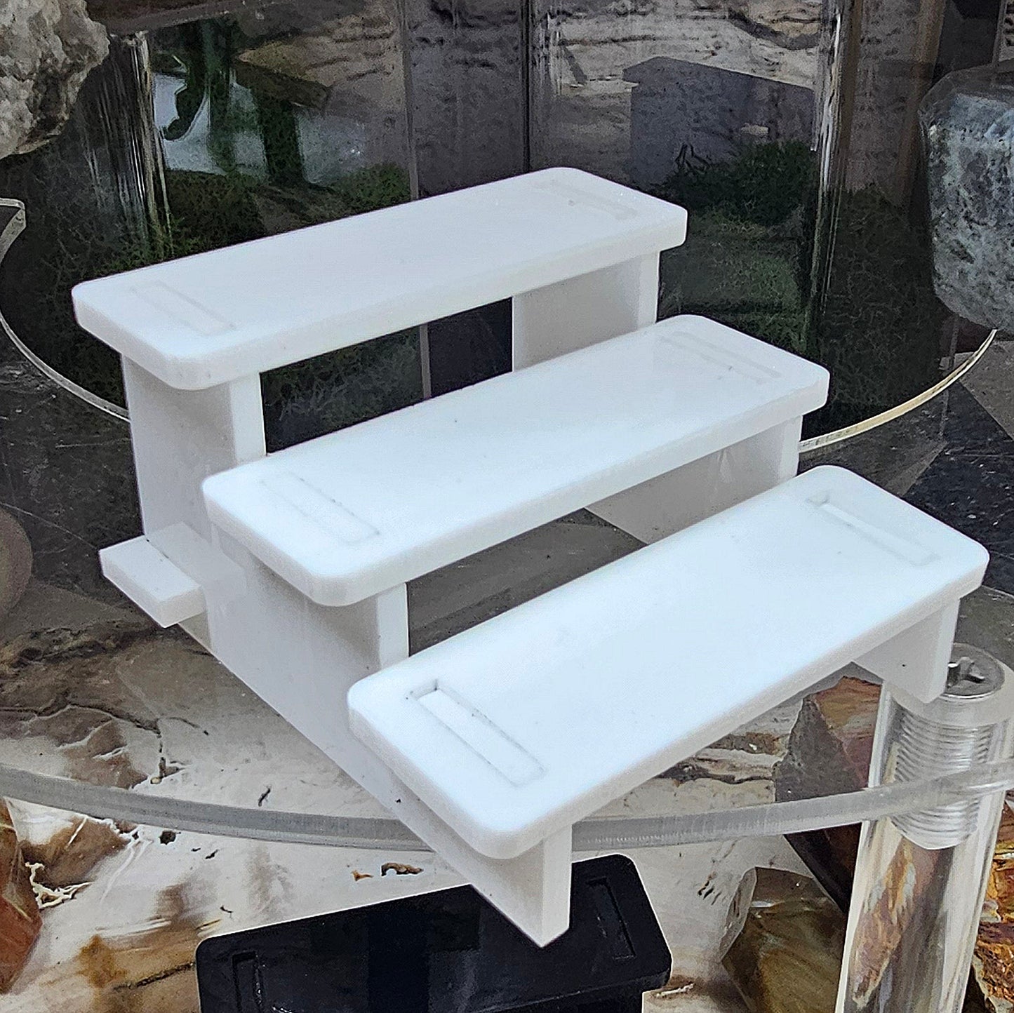 Plain Bleacher Stands Medium White